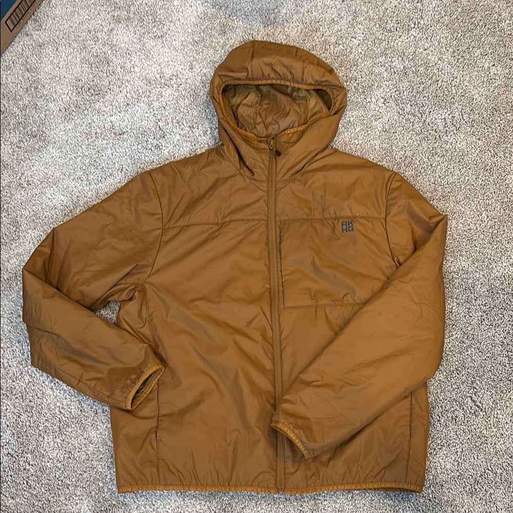 Men’s Large Duluth Trading Co Hooded Jacket in Caramel